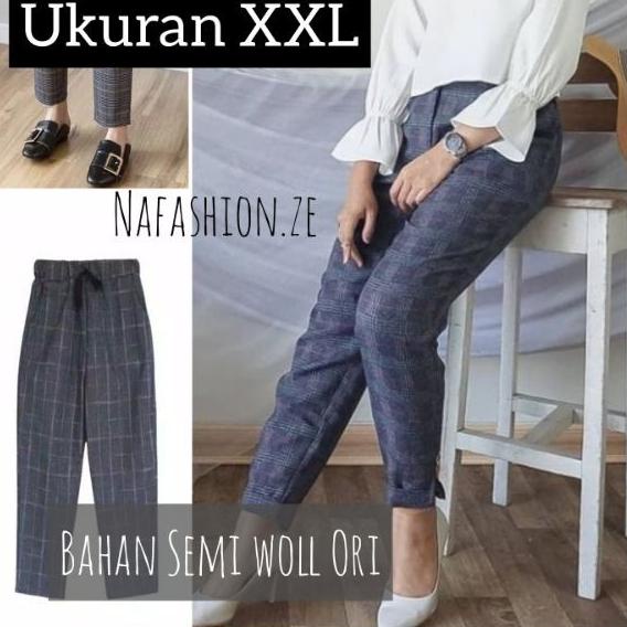 ❈ XXL Celana kotak jumbo / baggypants kotak jumbo/celana tartan jumbo / celana zara jumbo/ plaid pan