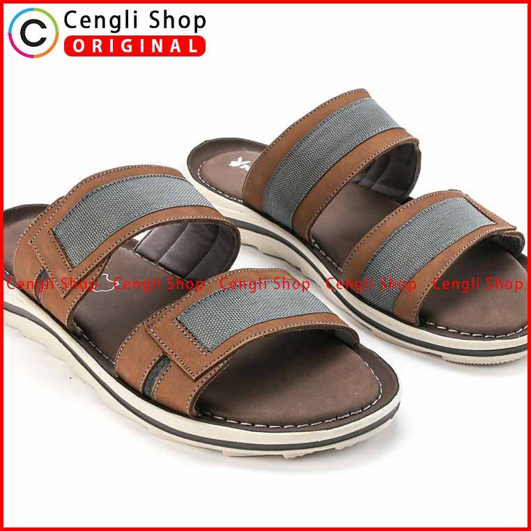 SANDAL PLAYBOY SLIDE CASUAL PRIA ORIGINAL KULIT ASLI ORI TERBARU PLZ3