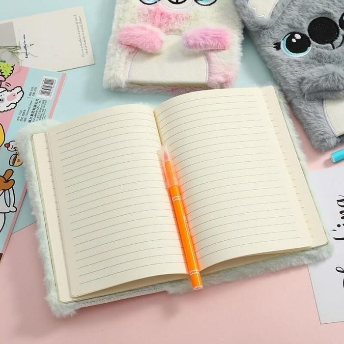 

Notebook Buku Tulis Bulu Karakter Kitty Anak Perempuan Kado Anak Cewe