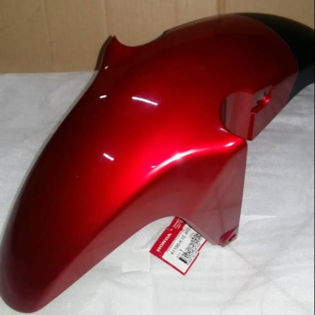 spakbor depan megapro injection fi merah maron orisinil HGP