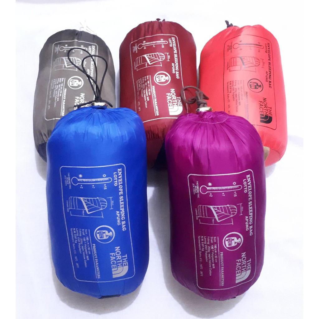 【COD】 Sleeping Bag Polar Lotto + Bantal ` Kantong Tidur Ringan &amp; Ringkas