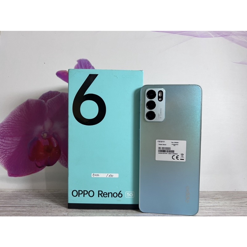 Jual OPPO RENO 6 5g 8/182 SECOND FULLSET | Shopee Indonesia