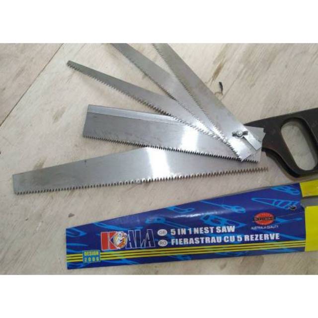 Gergaji multi fungsi / Gergaji set isi 5pc / Hand Saw set / Gorok gergaji tripleks serbaguna/Gergaji Set 5 Rupa Gergaji Multifungsi Gagang Kayu BERKUALITAS