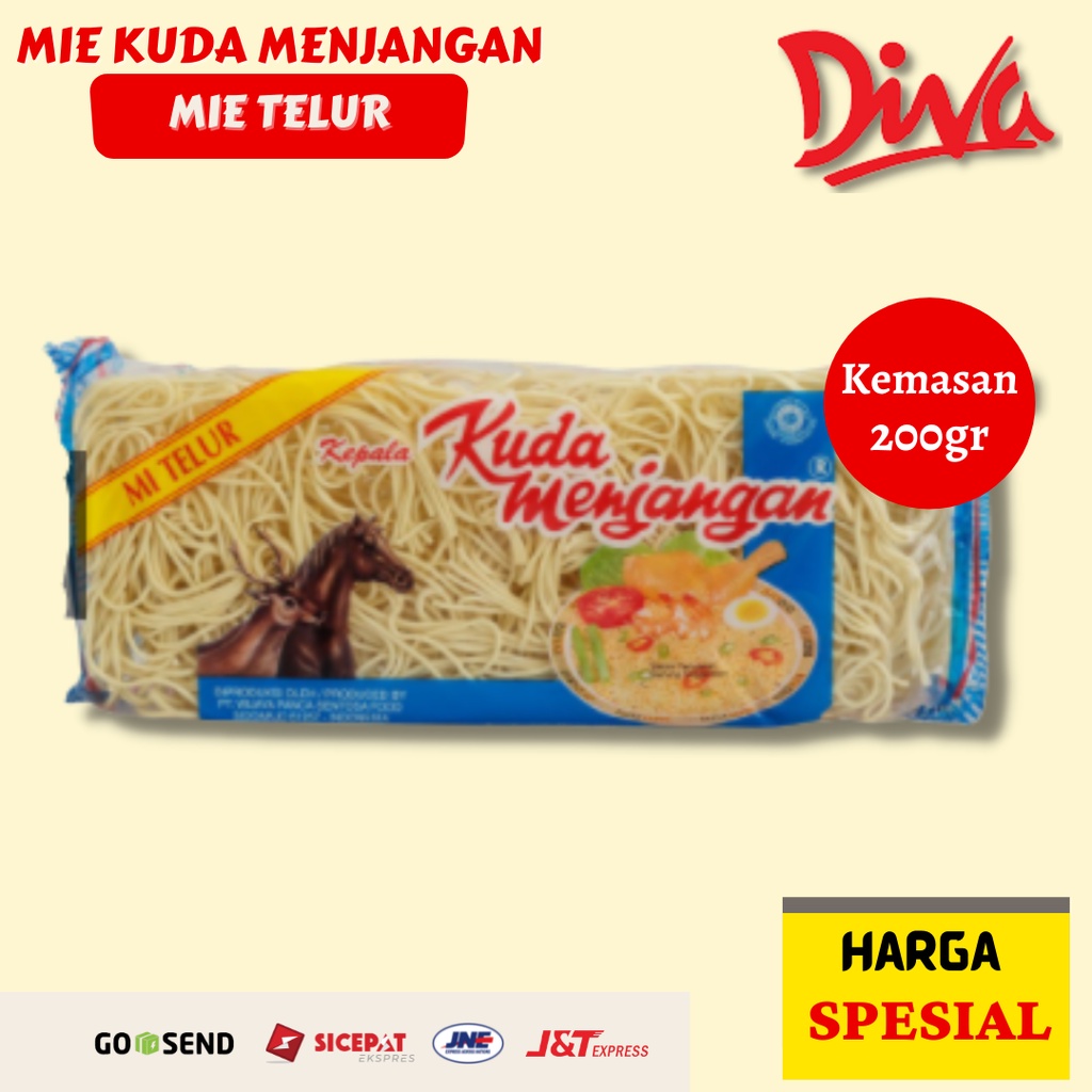 

[200gr] Mie Telur Kuda Menjangan
