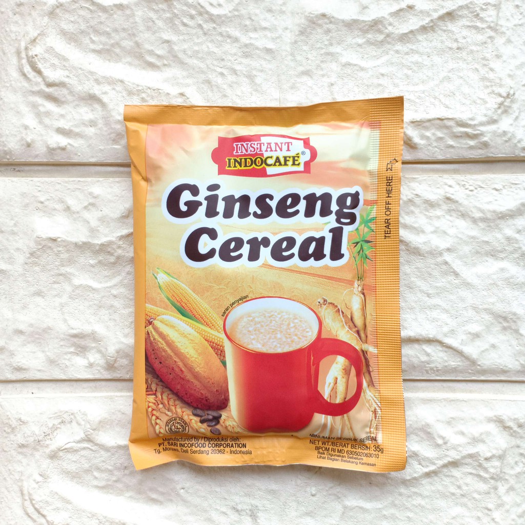 

Instant Indocafe Ginseng Cereal 35gr Minuman Serbuk Bubuk Instan Sereal Sarapan Sachet 35 gr g gram