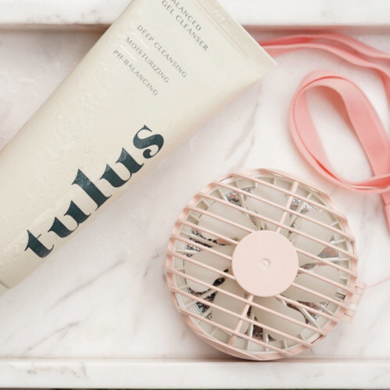 tulus skin bundle [mini fan only (pink)] READY STOCK