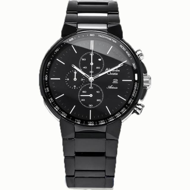 Alexandre Christie AC 6462 MC BIPBA Asteria Original Pria [Black]