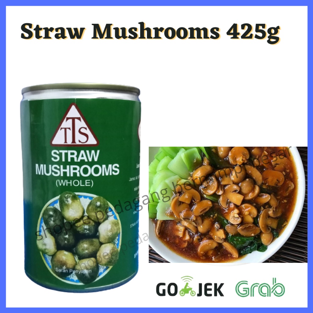 TTS Straw Mushrooms 425g/ Straw Mushrooms / Jamur Merang 425g/ Jamur Kaleng/ jamur