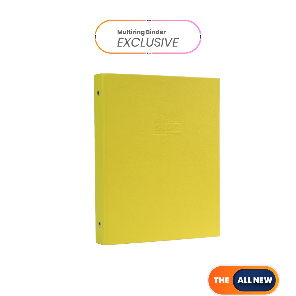 

Bantex Exclusive Multiring Binder B5/26 Ring O-25mm Yellow #1327 06