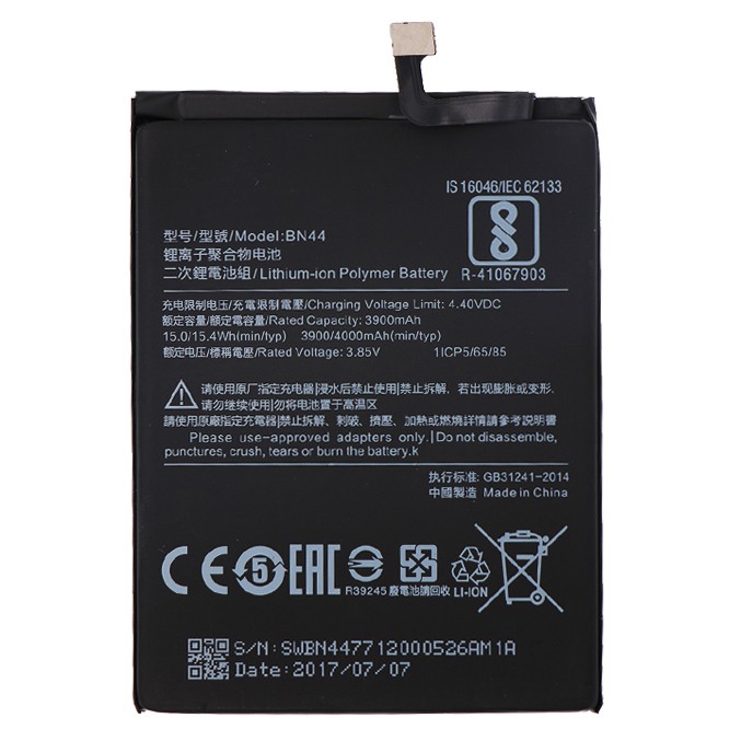 Batterai Xiaomi Redmi 5 Plus / BN 44 Model Original Baterai BN44