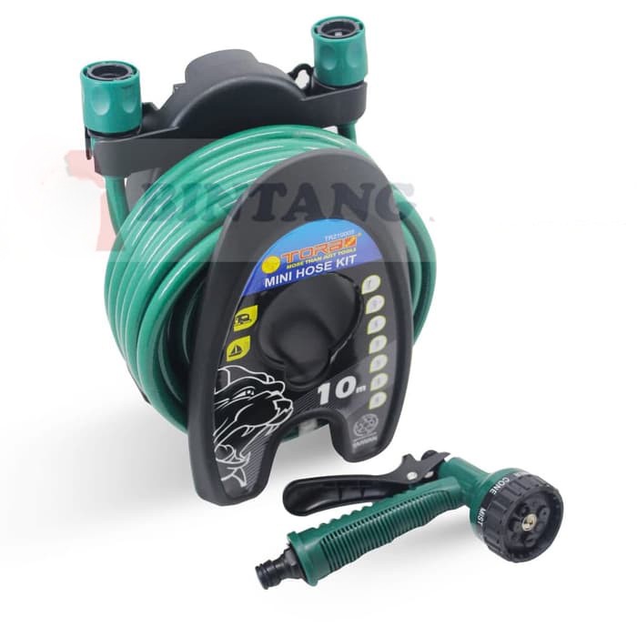 Tora Gulungan Selang Air 10 Mtr Komplit Semprotan Mini Hose Kit TAIWAN