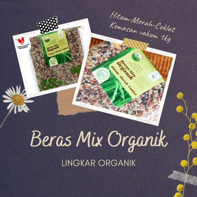 

Beras Mix Organik 1kg Lingkar Organik