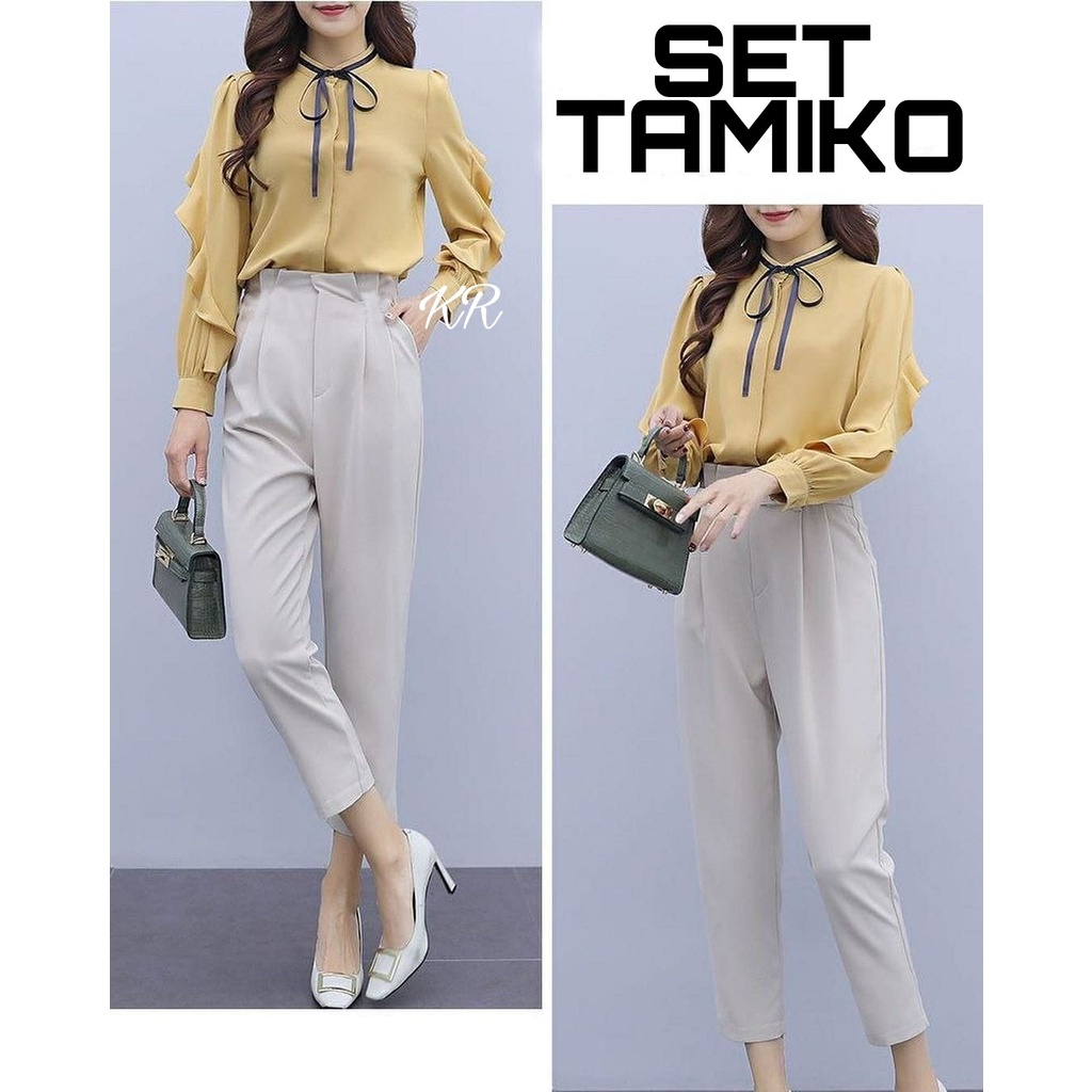SET TAMIKO / STELAN WANITA MODEL BARU / SETELAN WANITA MURAH / WANSET WANITA KEKINIAN / SETELAN WANI