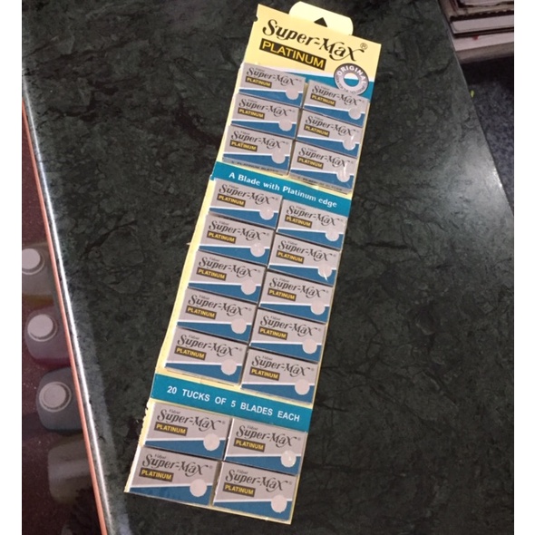 [isi 20 kotak] silet supermax/zorrik platinum