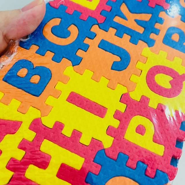 Mainan Edukasi Puzzle Sponge Huruf dan Angka