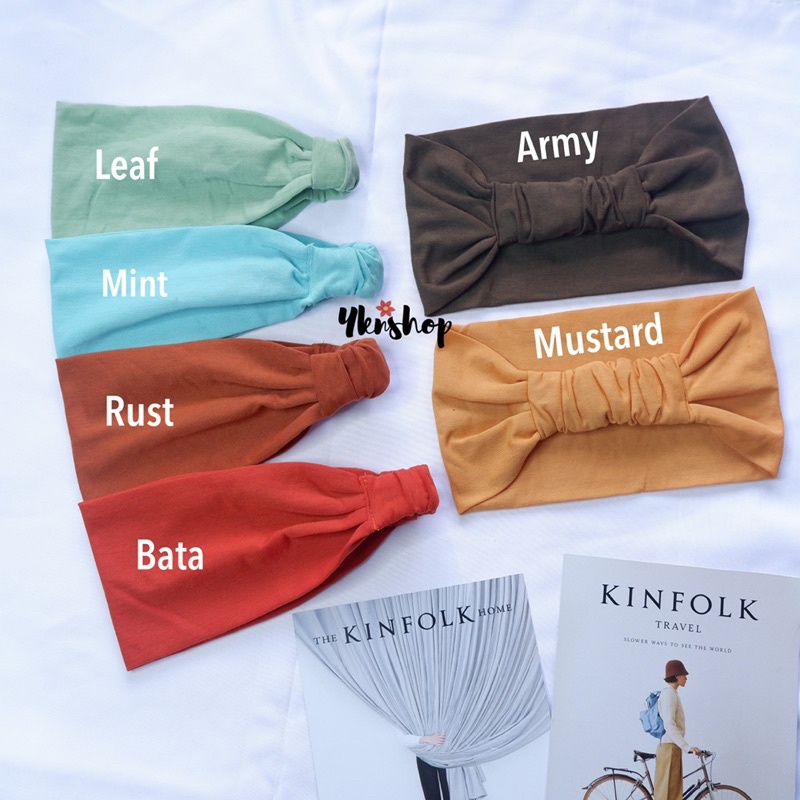 Bandana Kaos Pita Karet Belakang (Bandana Kaos Pita)