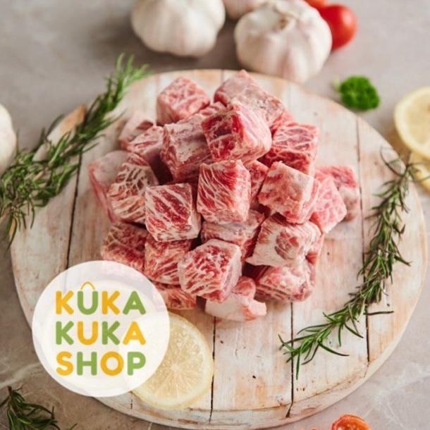 

Sso42 - Beef Wagyu Saikoro Cubes Meltique Daging Sapi 500Gr Titioktari2
