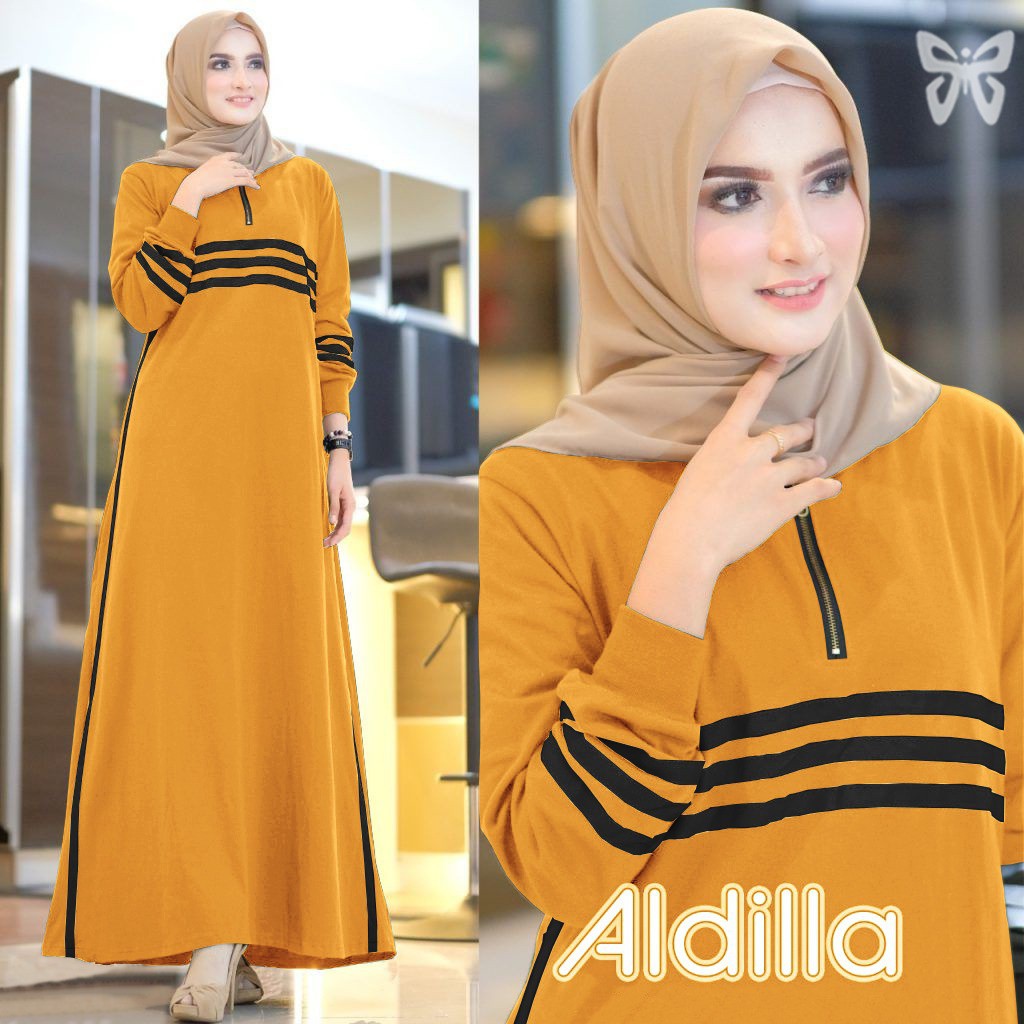 HOPYLOVY - Gamis Wanita Casual Aldilla List