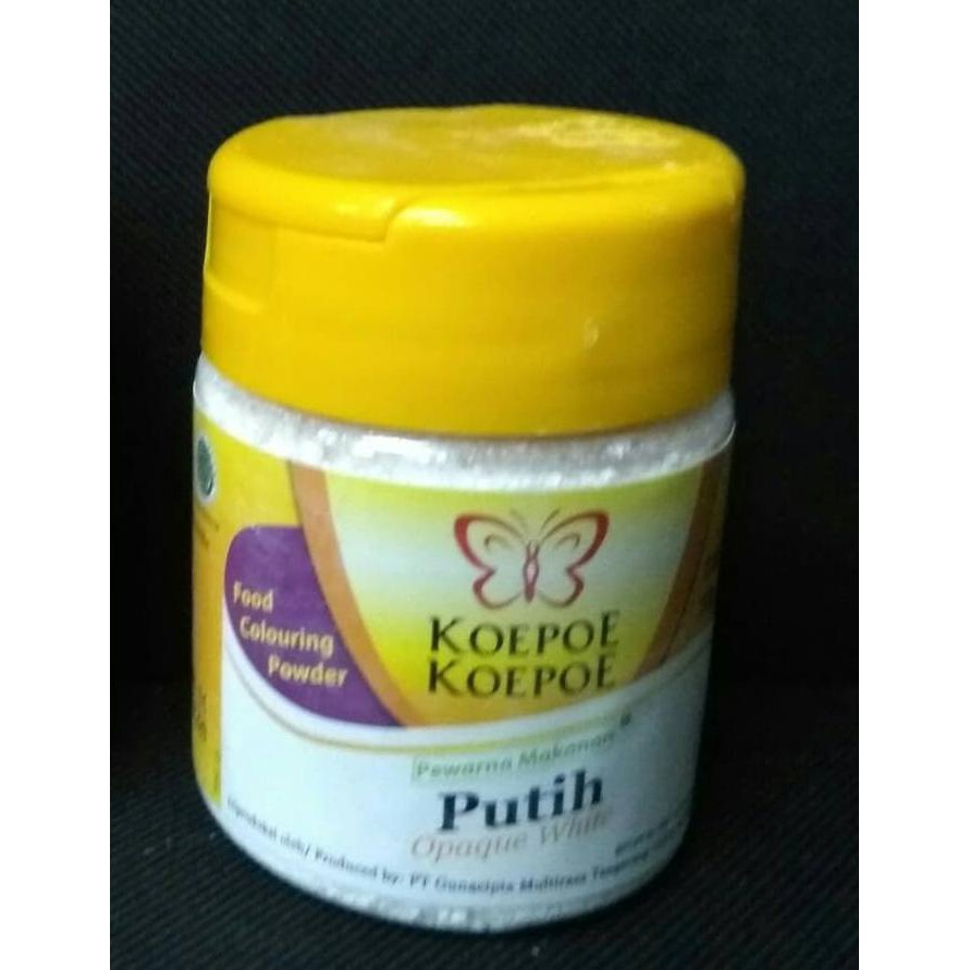 

Toko-Bahan-Kue- Kupu2 Pewarna Makanan Putih / Pemutih Makanan / Opaque White 50 G -Terlengkap-