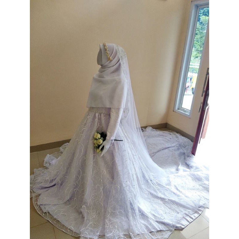 gaun walimah gaun pengantin muslimah syar'i gaun akad gaun walimah wedding dress muslimah