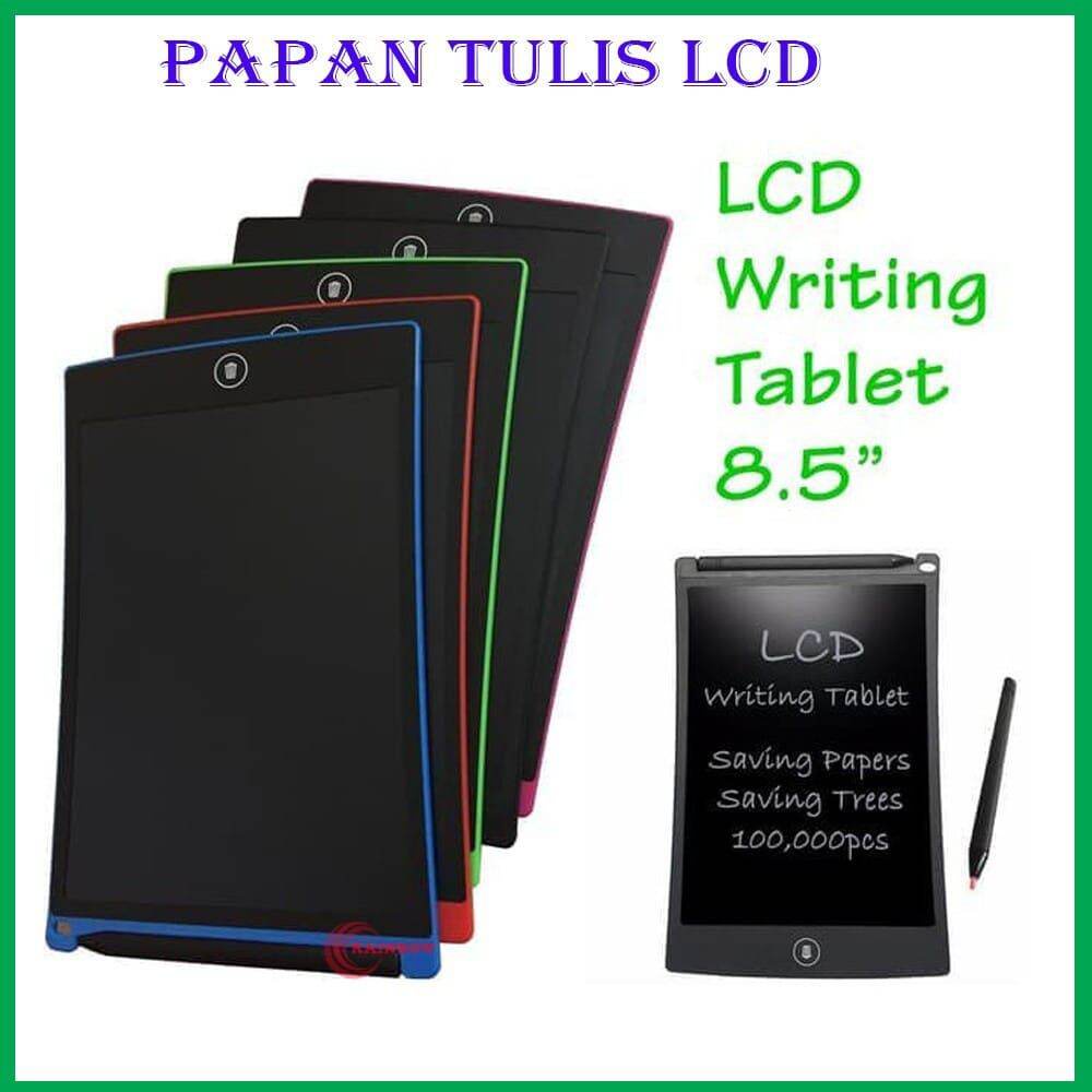 papan tulis gambar hapus anak tablet anak magic board digital LCD drawing writing color board layar 8.5&quot; pen Display Screen Lock Function