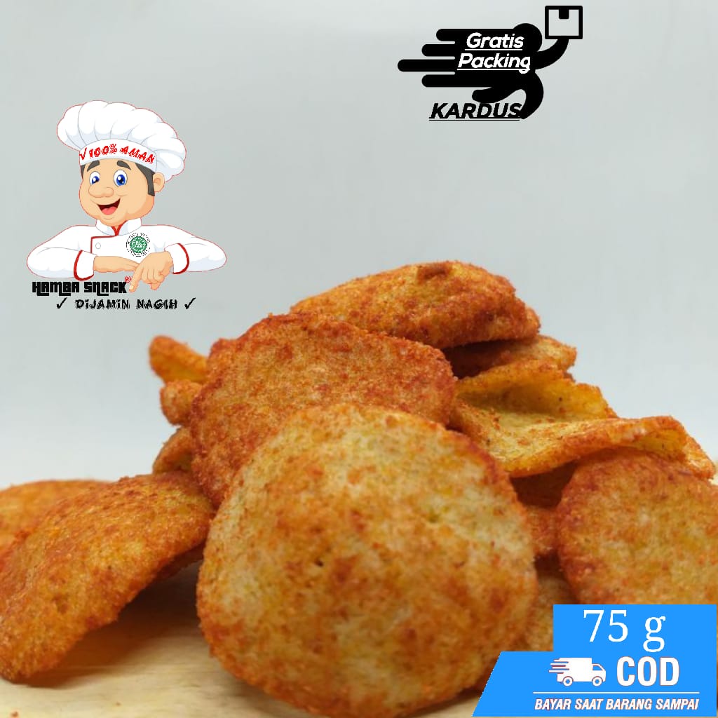 

(COD) KERIPIK BASRENG koin 75g SNACK kiloan JAJANAN MURAH GRATIS ONGKIR