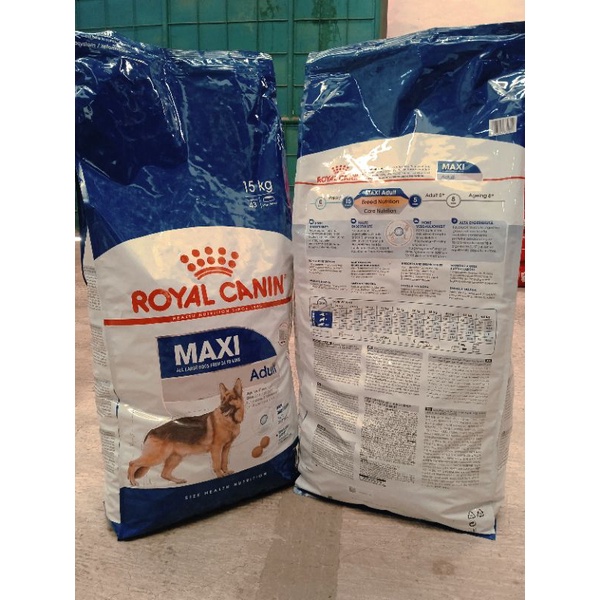 Grab Gojek Dog Food Royal Canin Maxi Adult 15kg Ras Besar