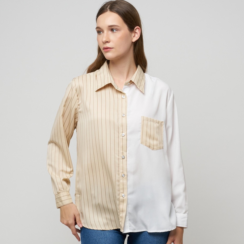 Monellina 601120 Kemeja Wanita Lengan Panjang-1