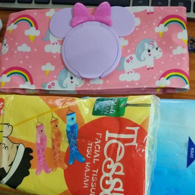 (hanya Jnt) Tissue Cover Pouch Waterproof 2 In 1 Dan 3 In 1