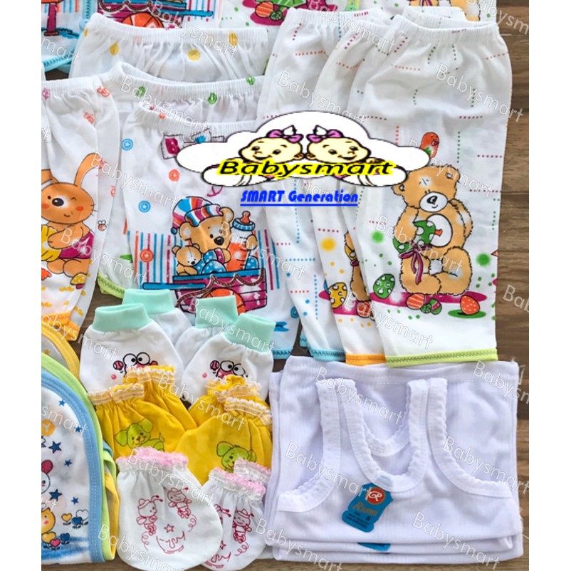 Babysmart - Paket Hemat Perlengkapan Baju Bayi Baru Lahir (New Born) Ekonomis dan Hemat