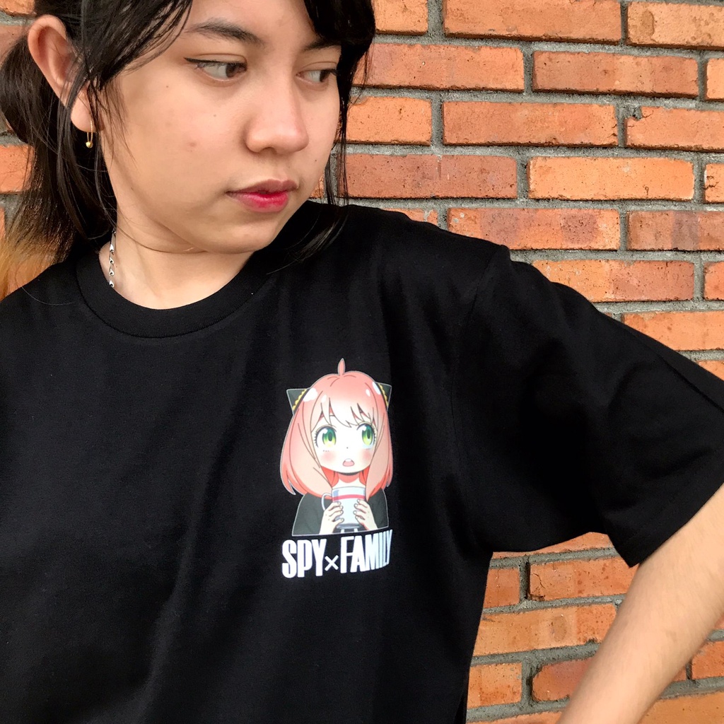 Tshirt Anya Drink Hotchoco Anime Manga Spy x Family Premium Unisex