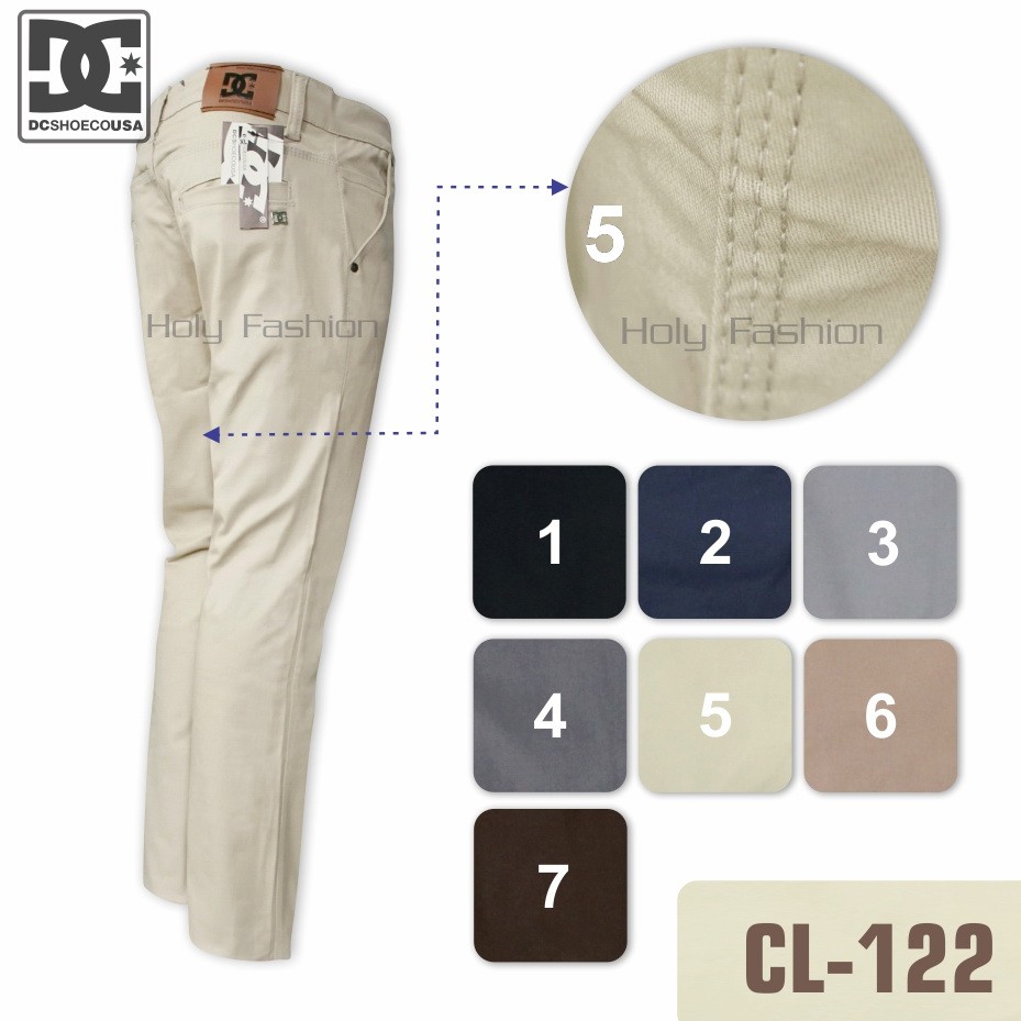 Celana Chino Cream Muda Slimfit Semi Formal DC CL 122 Celana Chino Cream Muda Slimfit Semi Formal DC CL 122