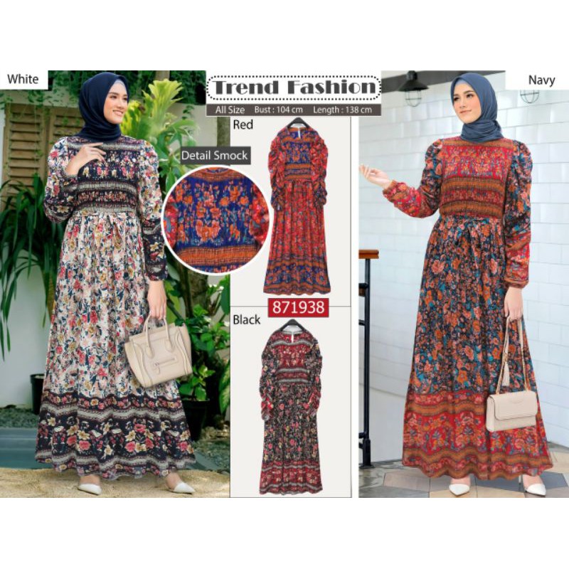 Extu 871938 maxi balon motif (smoke dada)