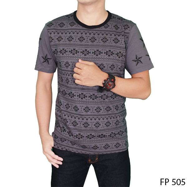 Kaos Distro Pria Katun Abu – FP 505