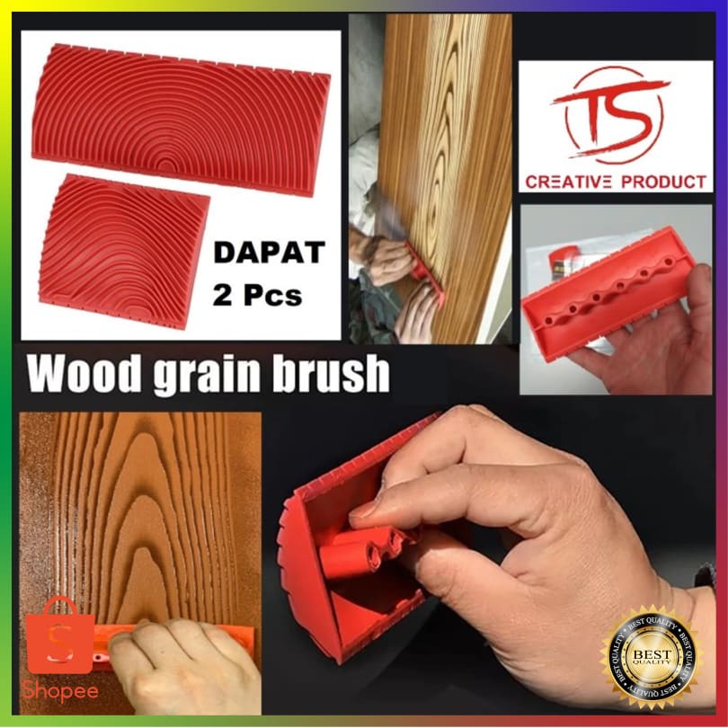 

Best Item Alat Membuat Motif Kayu Rubber Wood Graining Pattern tool Kuas Motif TSC155 Best Product