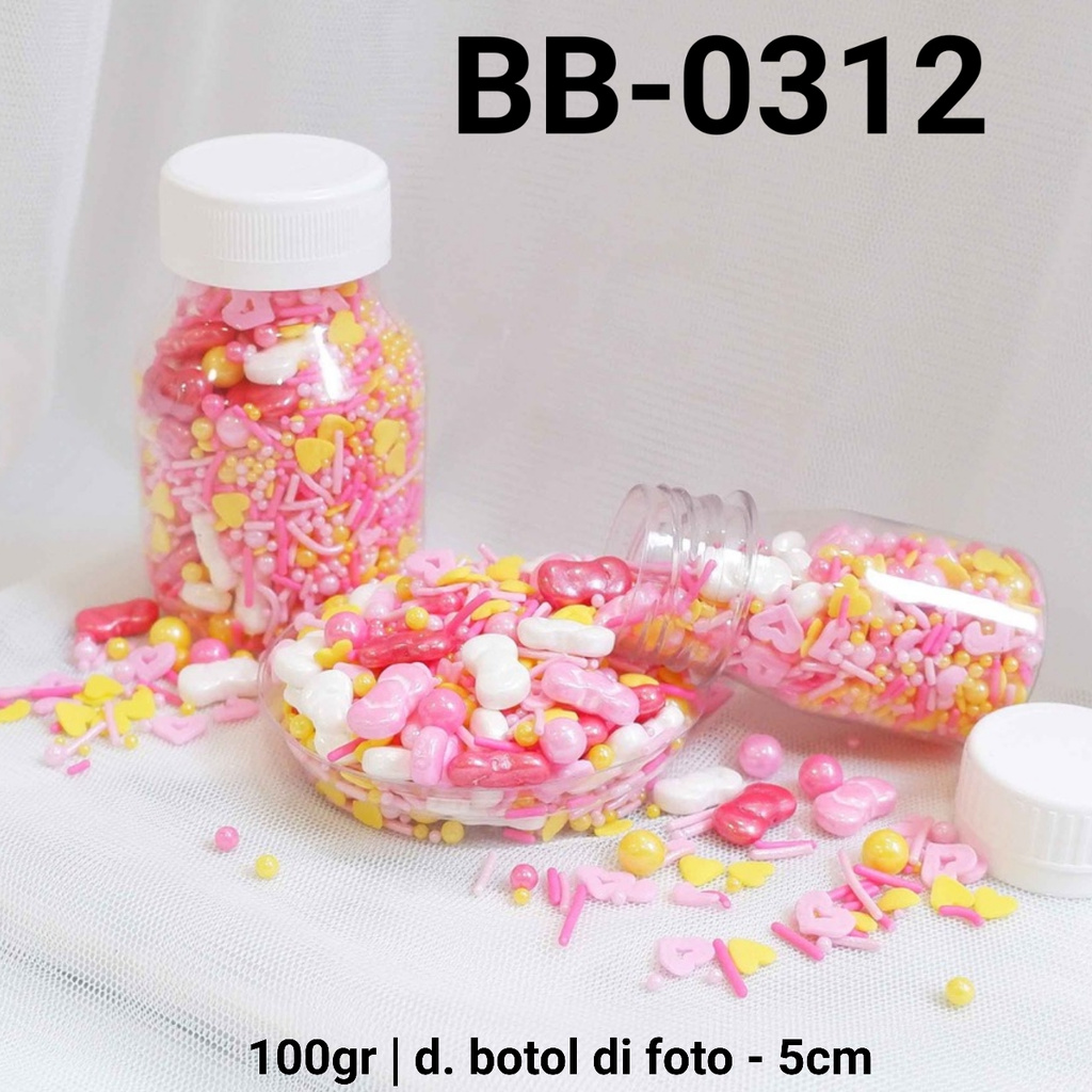 

BB-0312 Sprinkles sprinkle springkel 100gr pita mutiara pink merah yamama baking grosir murah sprinkles cake dekorasi mutiara trimit decoration story sprinklestory sprinklesstory sprinkle story yamama baking