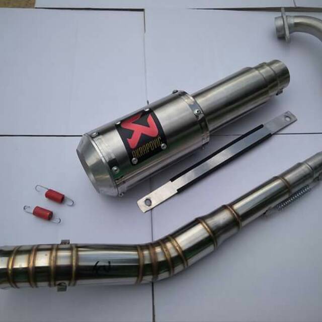 Knalpot akrapovic buat bajaj 180cc