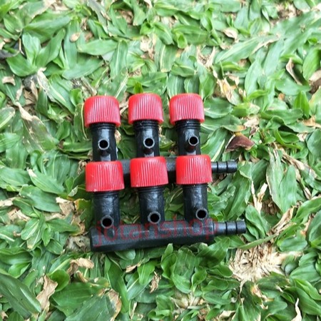 Kran keran Udara Plastik Aerator airator aquarium aquascape 3 lubang lobang arah