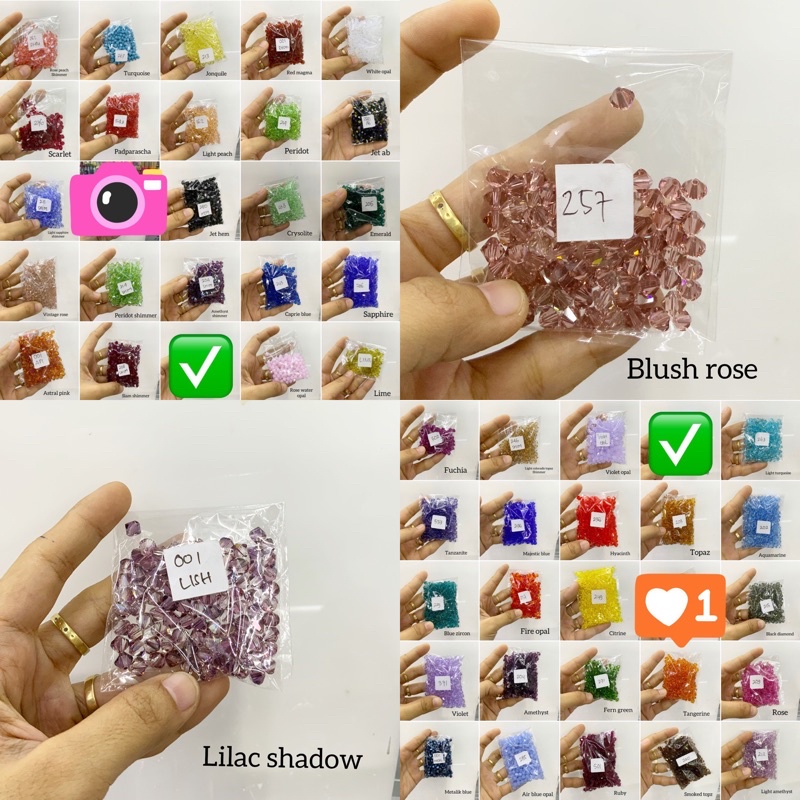 (per lusin) Swarovski bicone 6mm / swarovski kerucut / swarovski kerucut
