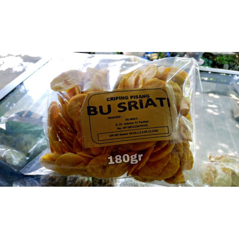 

Kripik pisang panjang, BU SRIATI khas PACITAN
