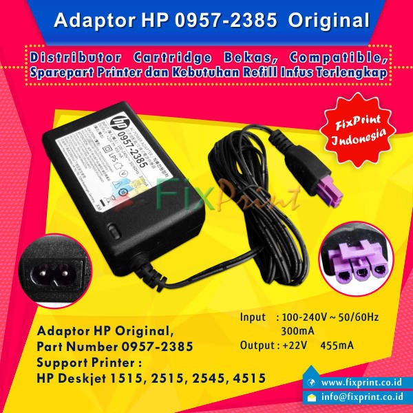 Adaptor Power Supply HP 0957-2385 22V 22 Volt Ungu Printer 1010 1510 1015 2545 2645 1515 2515 4515