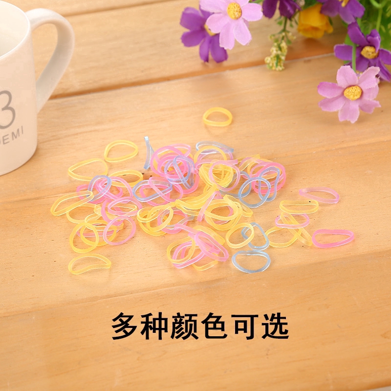 500Pcs Karet Kepang Elastis untuk Ponytail