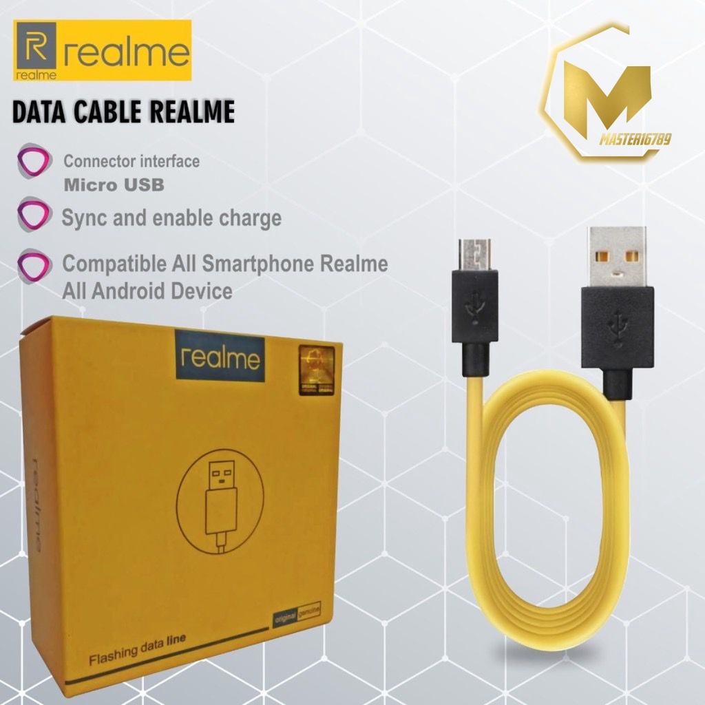 Kabel cable Data Realme VOOC  C1 C2 C3 C5 Realme 2 2PRO 3 5 5i 5PRO 6 6i Pro MICRO USB FAST ORIGINAL MA152