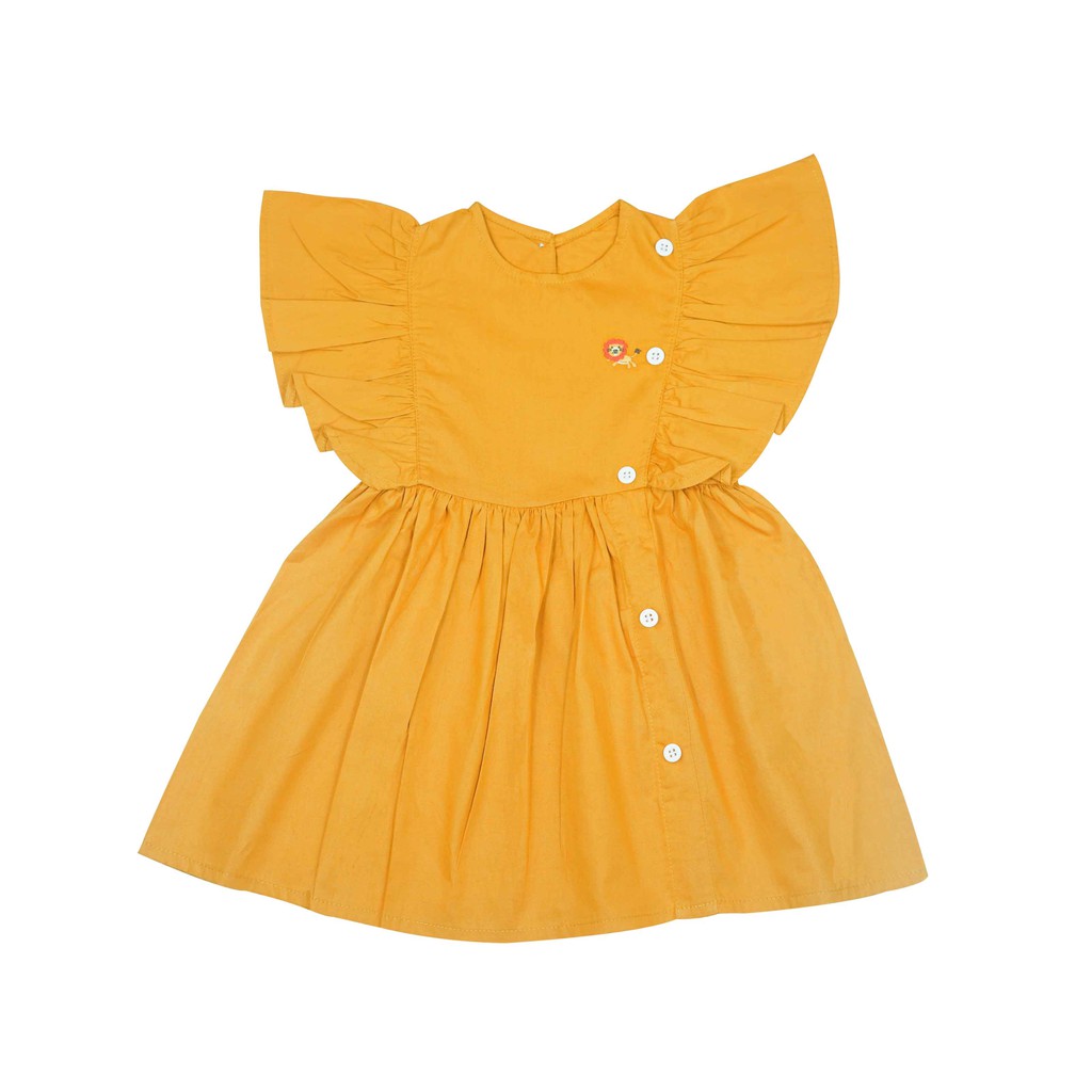 Little Fresco - Dress Anak Bianca Mustard