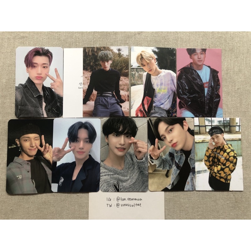 ATEEZ official photocard pc stray kidz i.n san wooyoung jongho seonghwa benefit fever pt 2 bene mmt 