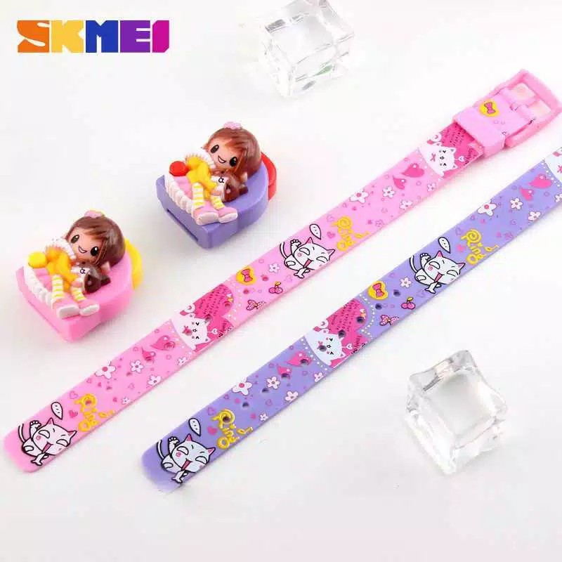 Jam Tangan anak Wanita Girl Cute SKMEI 1240 Original Model Boneka - DG1240 skmei1240