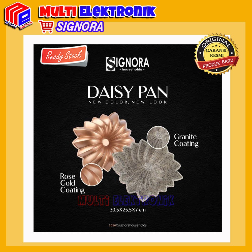 Loyang Signora Daisy Pan Rose Gold - Loyang Cetakan Kue , Cake &amp; Bolu