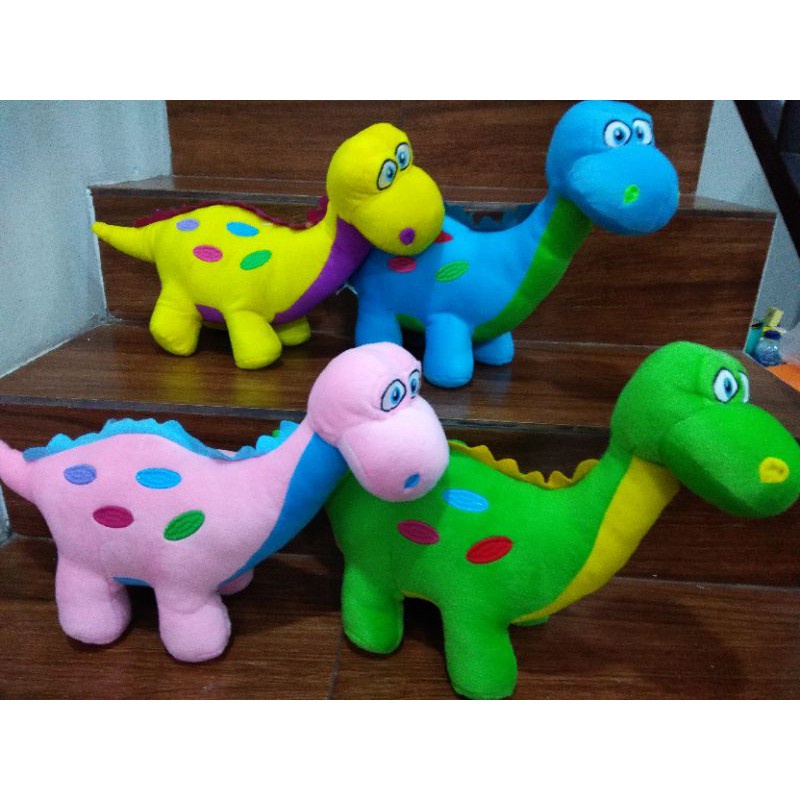 Boneka Dinosaurus Warna Warni Lucu dan Imut