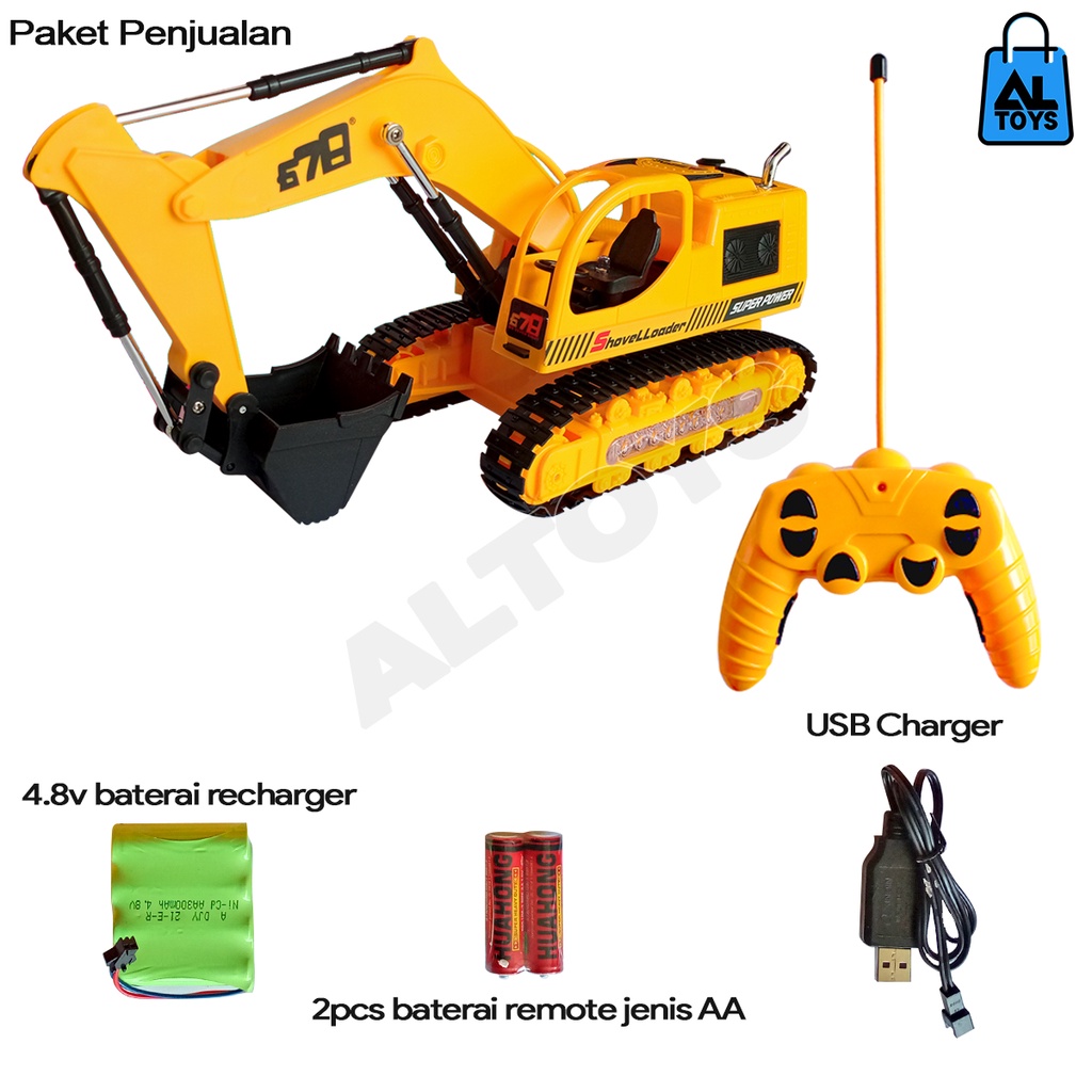 Mainan RC Remote Exsavator Digger Building Engineering Series 2.4Ghz