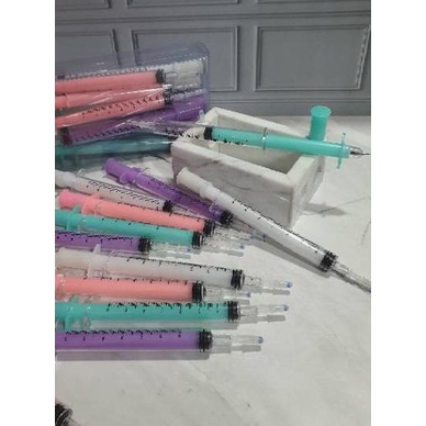 

limited STOCK!(12pc) Pen suntikan/pen jarum/pen fancy/pen bisa isi air/suntikan isi air mainan anak|RA2